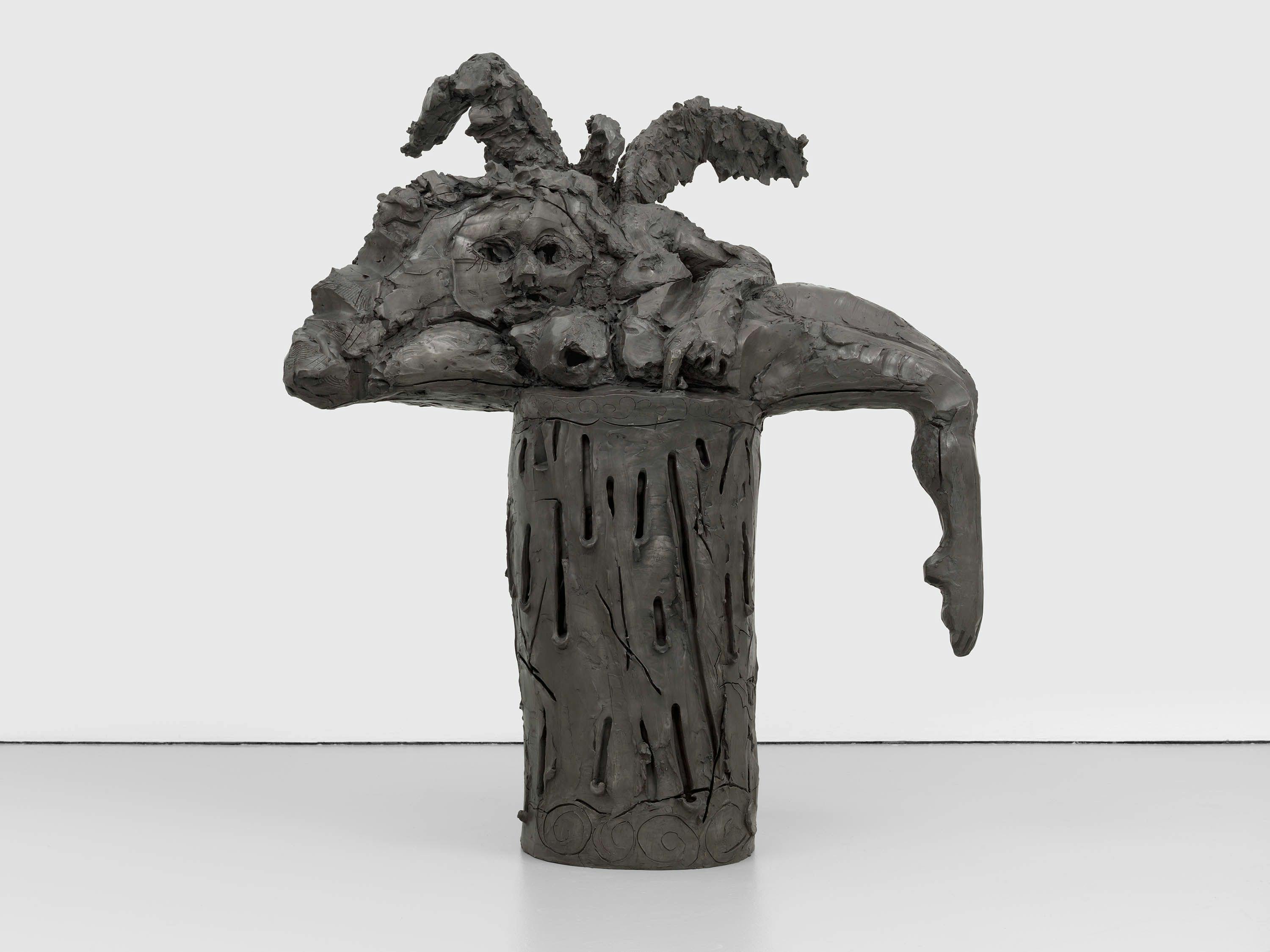 A sculpture by Dana Schutz, titled Odalisque, dated 2022.